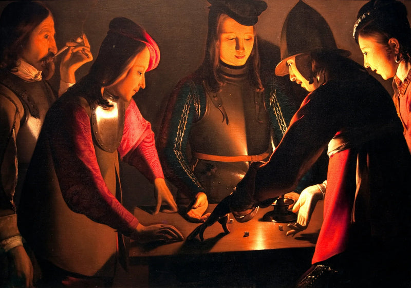 Gracze w kości - Georges de La Tour