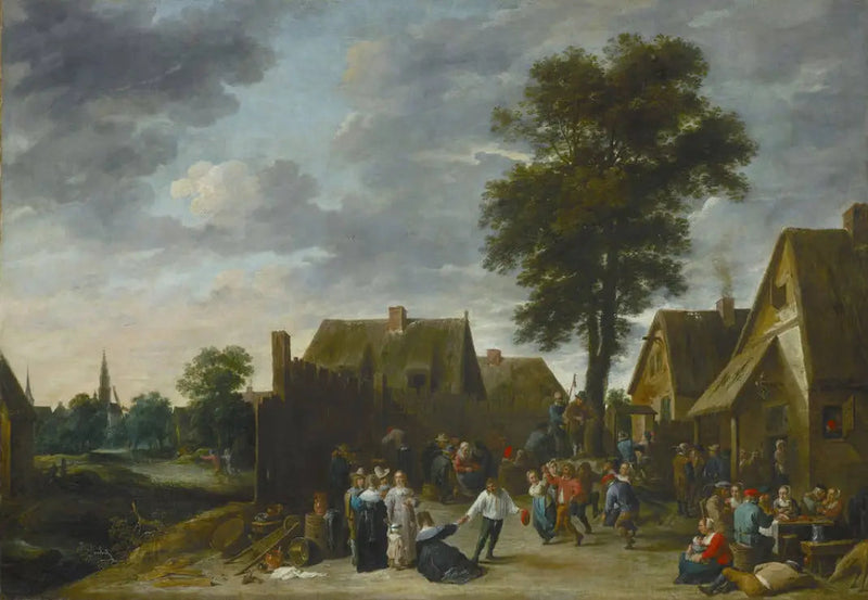 Kermisy w Gospodzie pod Półksiężycem - David Teniers Młodszy