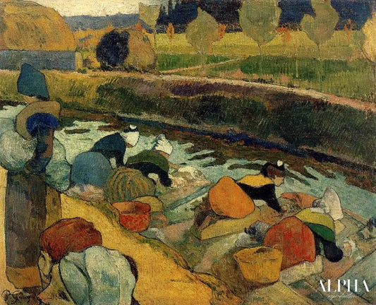 Les Lavandières à Arles I - Paul Gauguin - Reproductions de tableaux et peintures haut de gamme