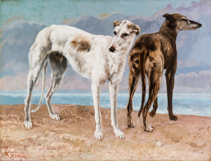 Wyścigi psów hrabiego de Choiseul - Gustave Courbet