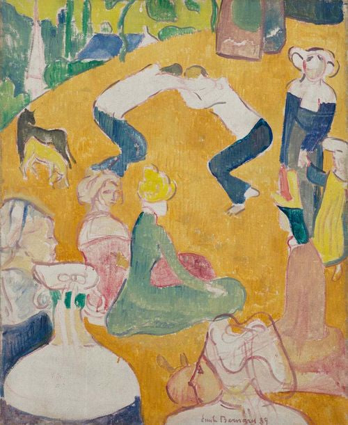 Les lutteurs bretons - Émile Bernard - Alpha Reproduction