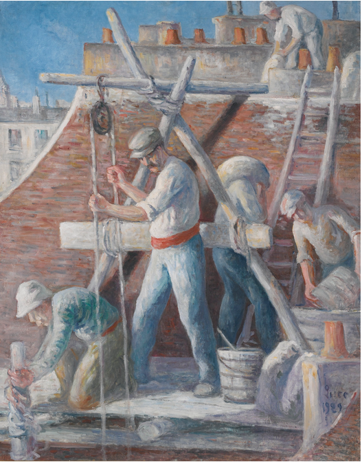 Cieśle - Maximilien Luce