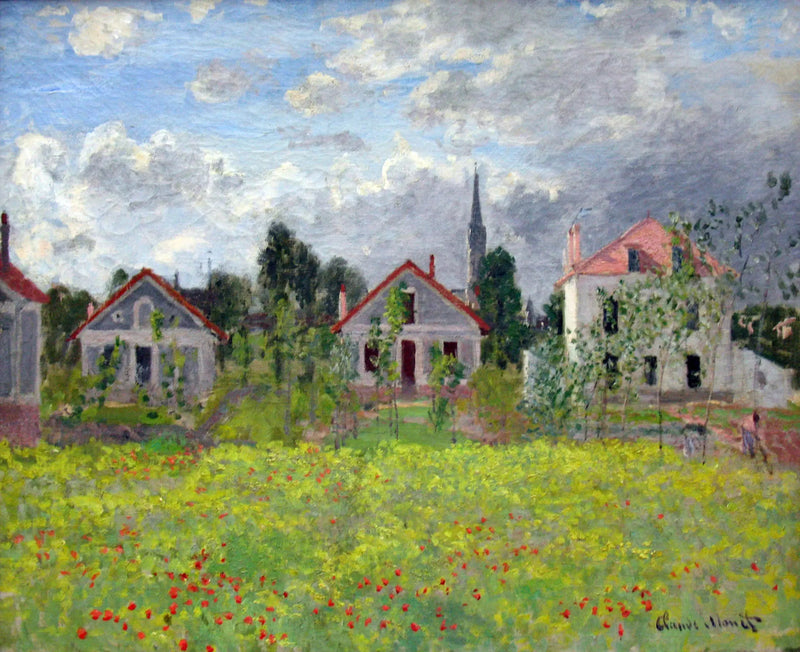 Domy w Argenteuil - Claude Monet
