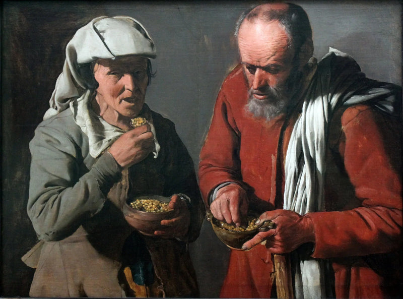 Jedzący groch - Georges de La Tour