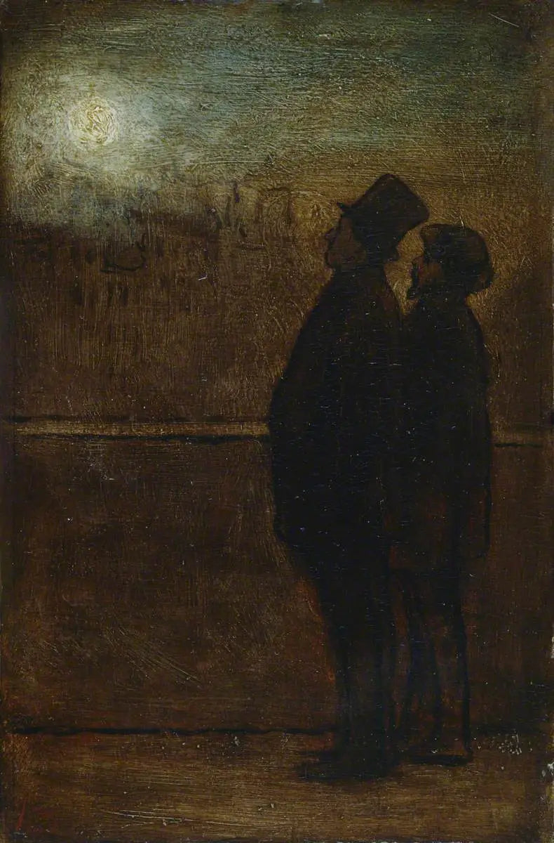 Nocni spacerowicze - Honoré Daumier
