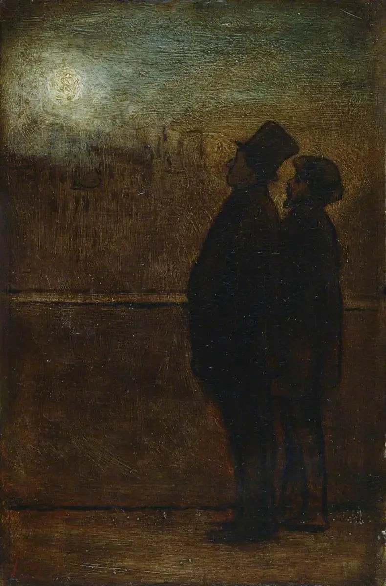 Nocni spacerowicze - Honoré Daumier