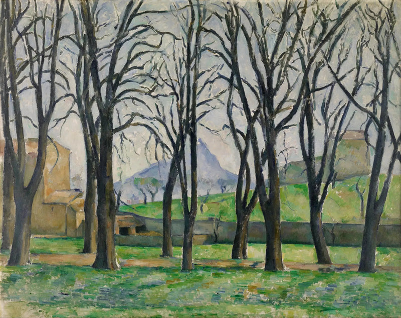Kasztanowce z Jas de Bouffan zimą - Paul Cézanne