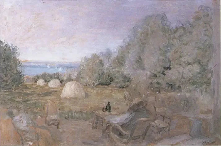 Kolecje w ogrodzie Iskier w Criqueboeuf - Édouard Vuillard