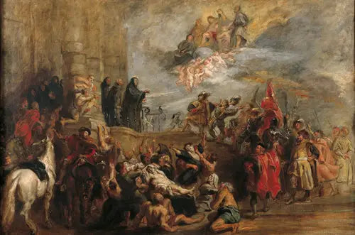 Cuda świętego Benedykta - Eugène Delacroix
