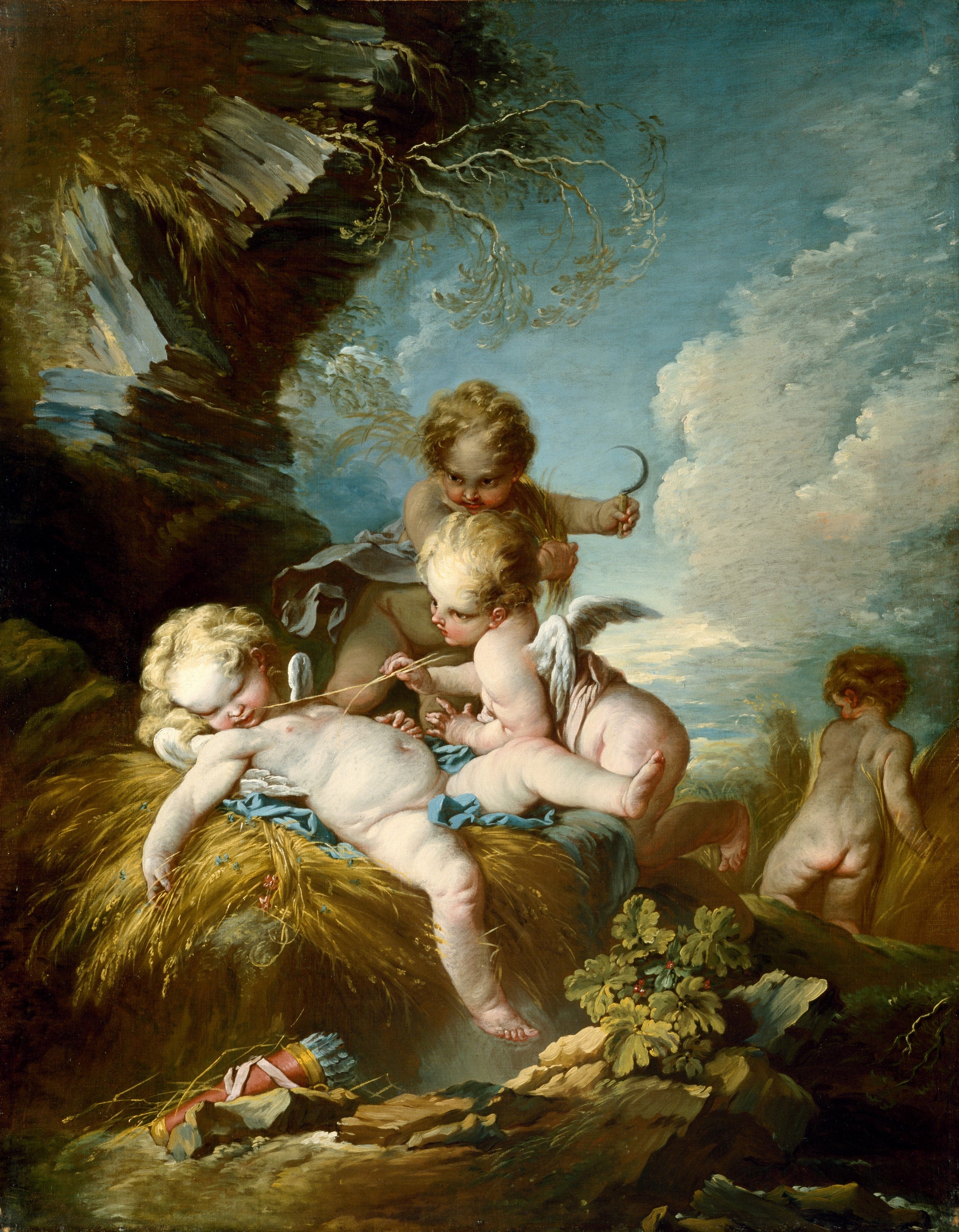 Żniwiarze cherubinów - François Boucher