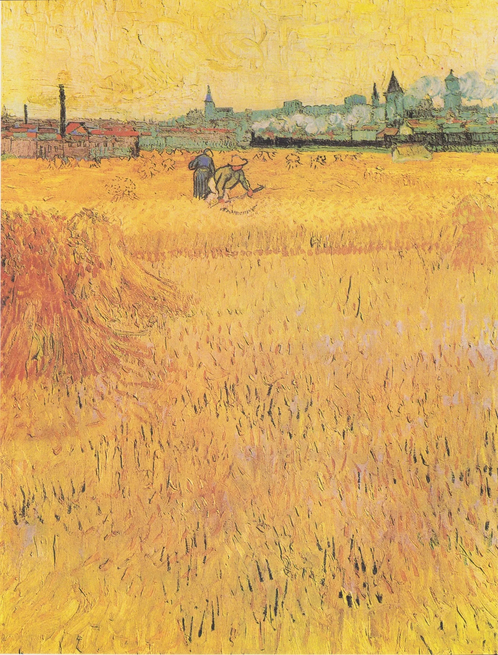 Les Moissonneurs - Vincent van Gogh image 1 copie de tableau peinte à la main