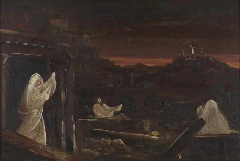 Zmarli wskrzeszają z grobów - Thomas Cole