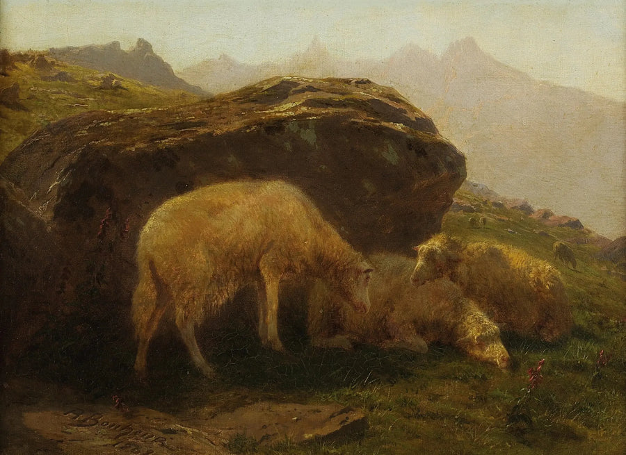Owce na wzgórzu - Rosa Bonheur