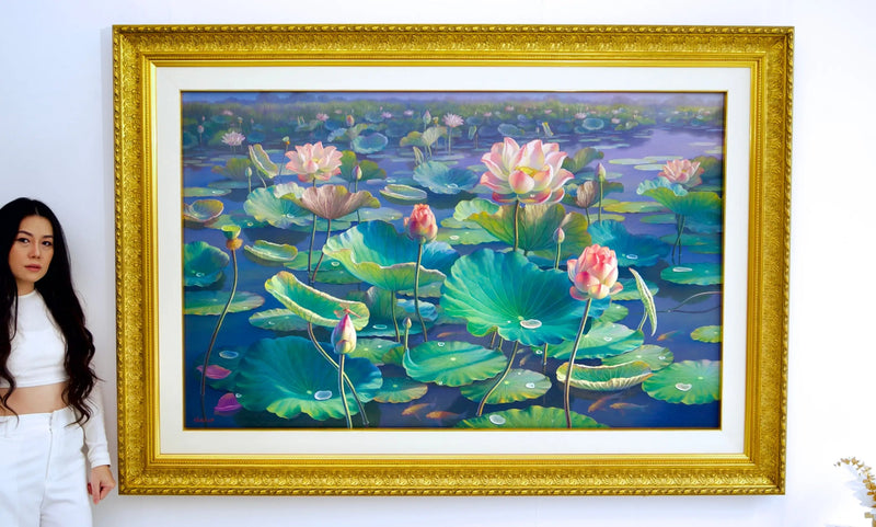 Lilie wodne II | 160x100cm