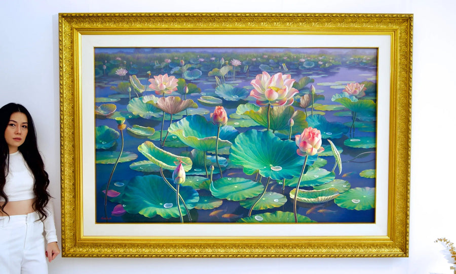 Lilie wodne II | 160x100cm