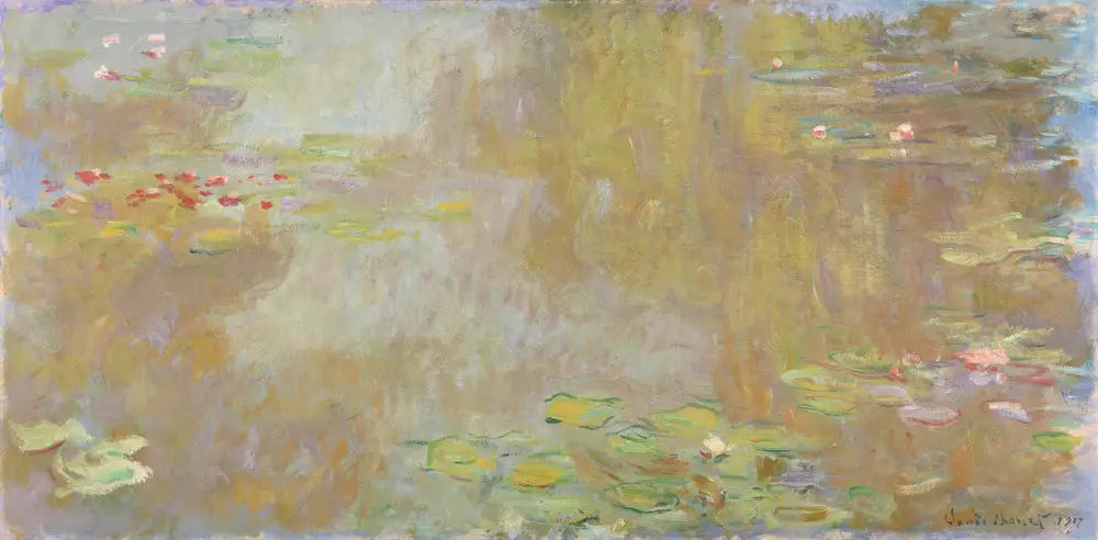 Reproduction du tableau « Les Nymphéas à Giverny - Claude Monet » par Alpha Reproduction en peinture à l’huile