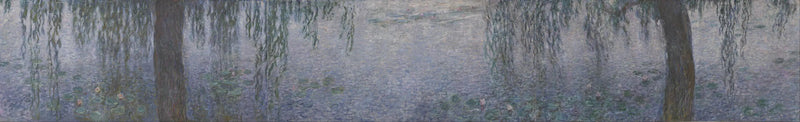 Nenufary - Jasny Poranek z Wierzbowymi - Claude Monet