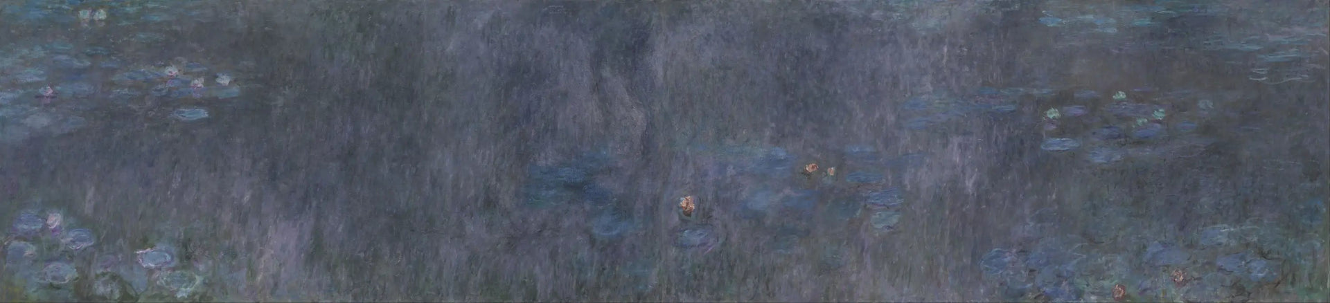 Les Nymphéas : Reflets d'arbres - Claude Monet image 1 reproduction artisanale de tableau