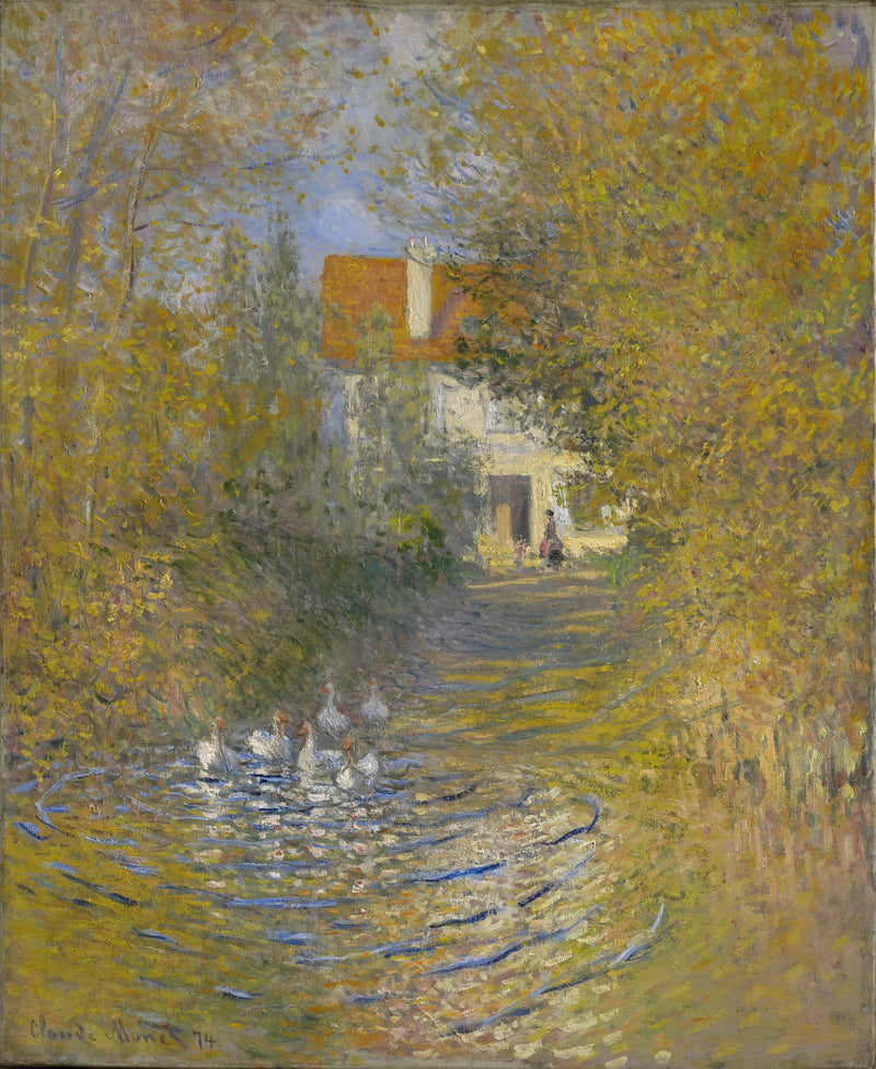Gęsi w potoku W347 - Claude Monet