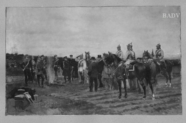 Zakładnicy, pamiątka z kampanii 1870-71 - Édouard Detaille