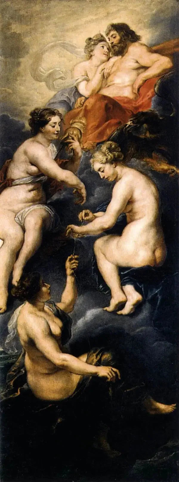 Parki układające losy Marii Medycejskiej - Peter Paul Rubens