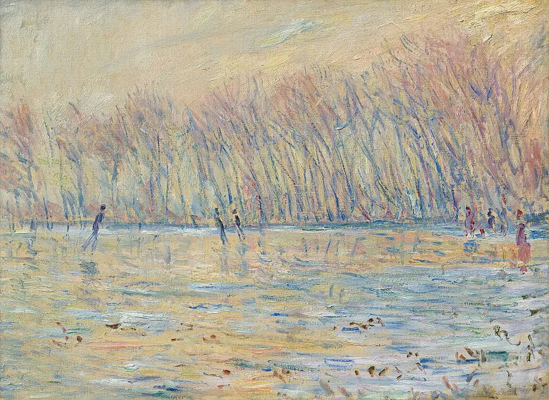 Łyżwiarze w Giverny - Claude Monet