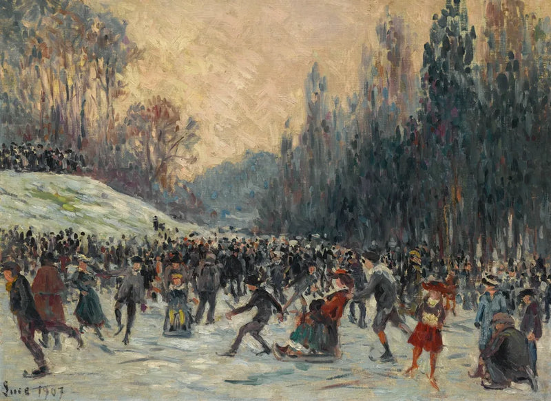 Łyżwiarze - Maximilien Luce