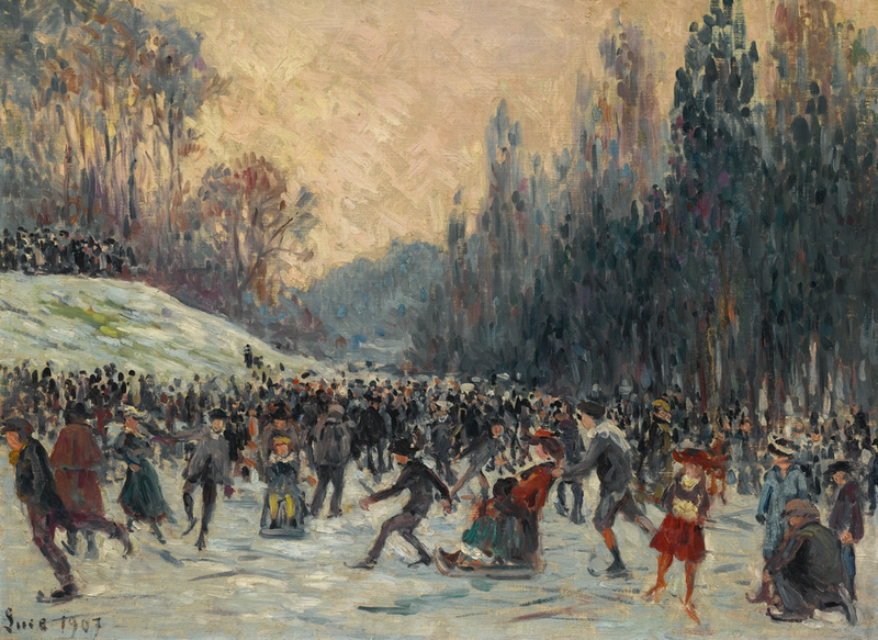 Łyżwiarze - Maximilien Luce