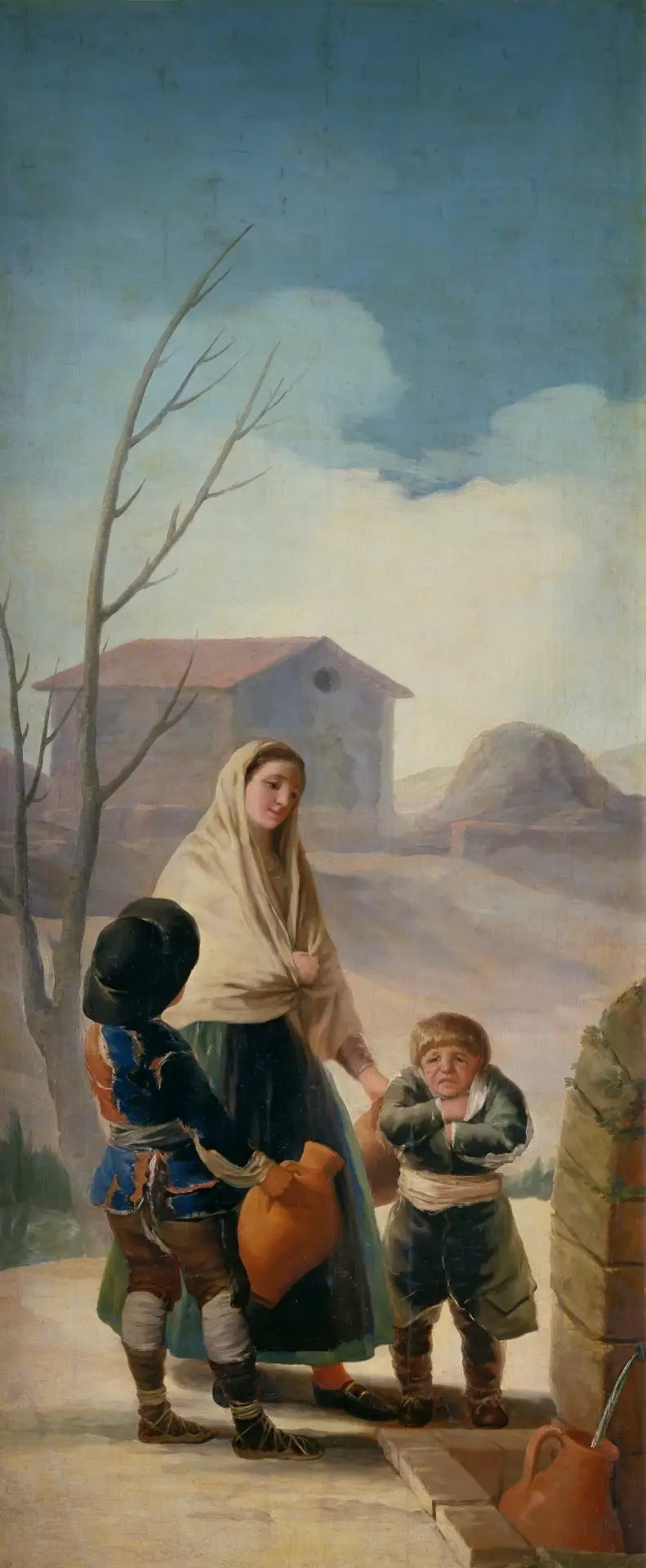 Biedni przy fontannie - Francisco de Goya