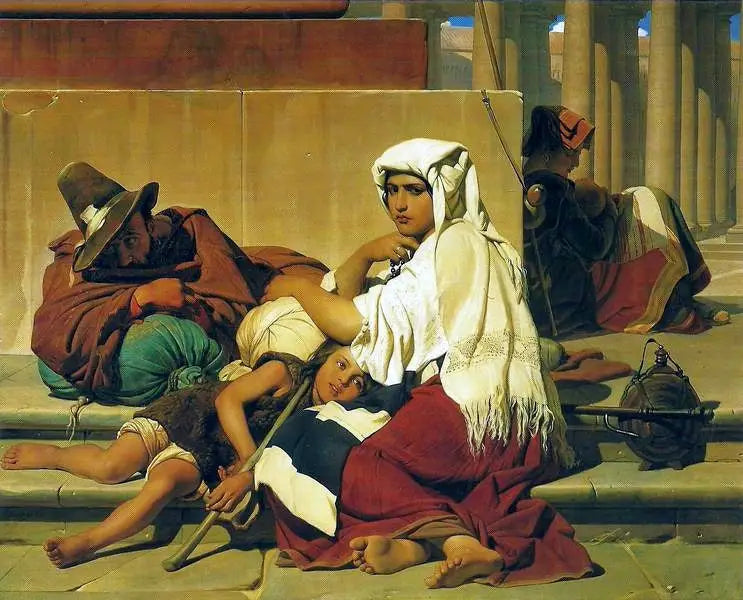 Pielgrzymi w Rzymie - Paul Delaroche