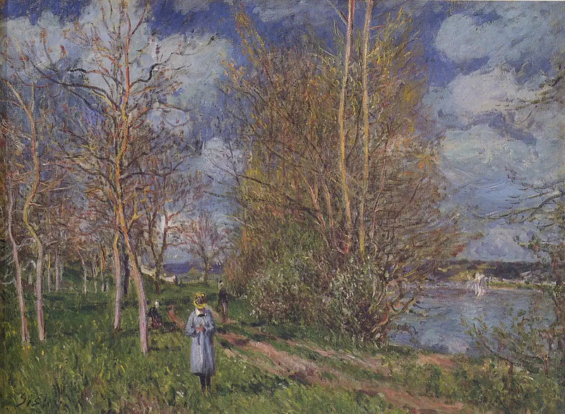 Małe łąki wiosną, autor - Alfred Sisley