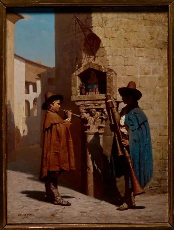 Les Pifferari - Jean-Léon Gérôme image 1 tableau peint à l’huile sur toile