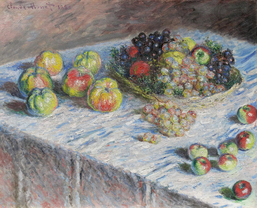Jabłka i winogrona - Claude Monet