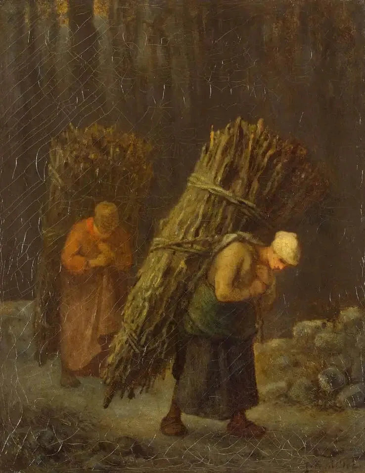 Noszące snopki - Jean-François Millet