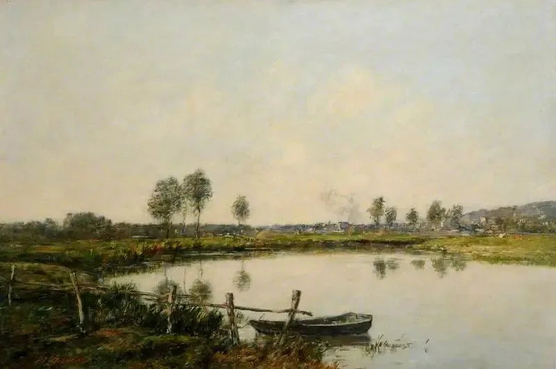 Mokre łąki w Deauville, Francja - Eugène Boudin