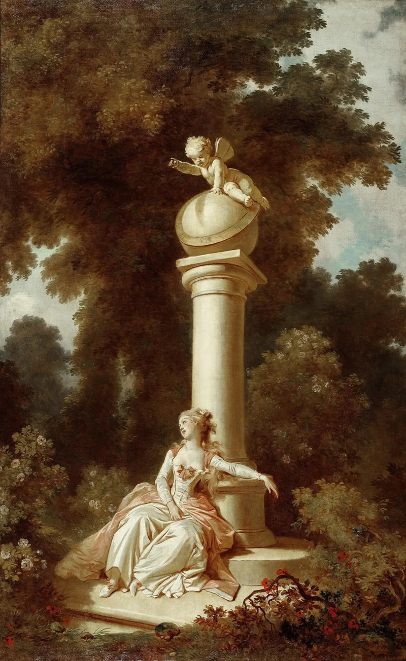 Postępy miłości: Marzenie - Jean-Honoré Fragonard