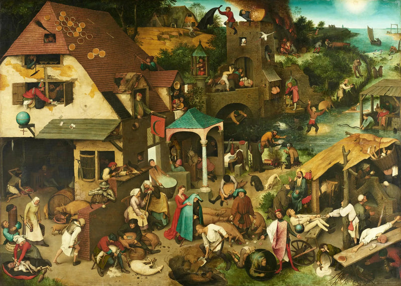 Flamandzkie przysłowia - Pieter Brueghel Starszy