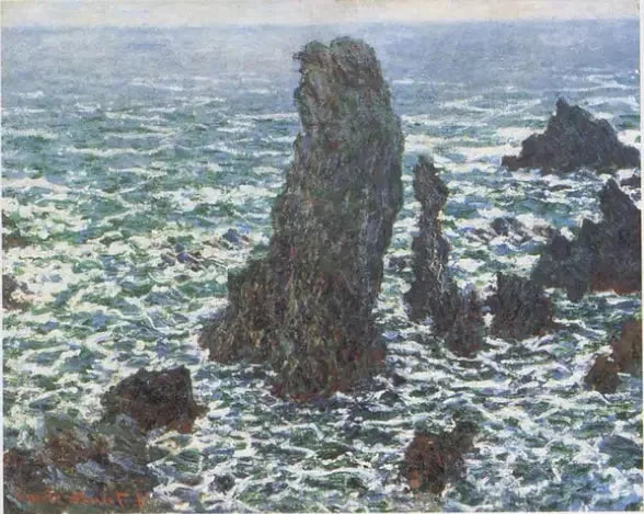 Piramidy Port-Coton, Belle-Île-en-Mer - Claude Monet