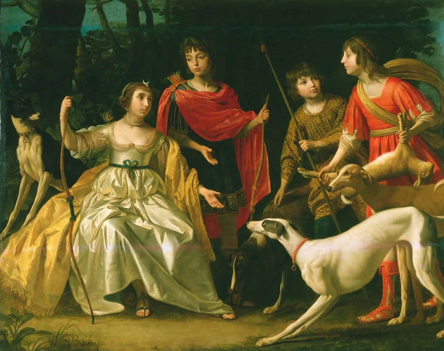 Czterech starszych dzieci króla i królowej Czech - Gerrit van Honthorst