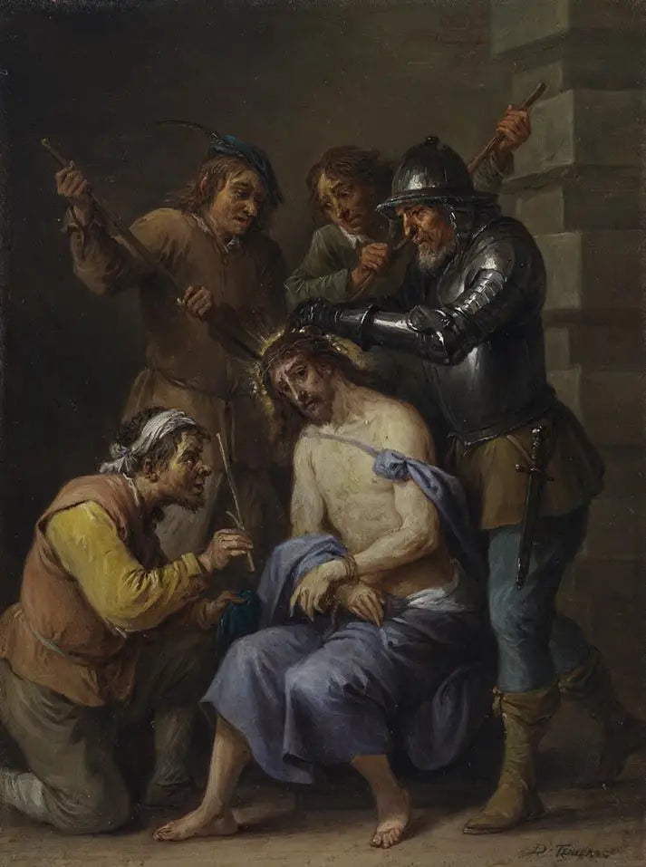 Piętnaście sekretów różańca: koronowanie cierniowe Chrystusa - David Teniers Młodszy