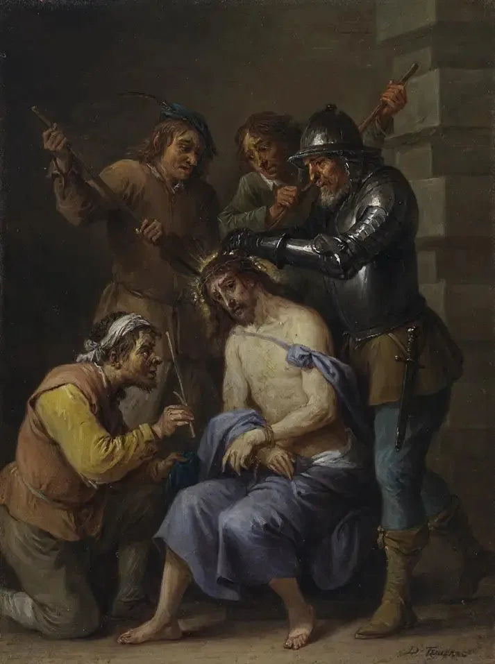 Piętnaście sekretów różańca: koronowanie cierniowe Chrystusa - David Teniers Młodszy