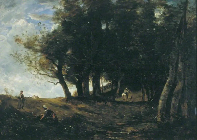 Zbieracze drewna - Jean-Baptiste Camille Corot