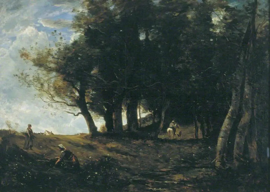 Zbieracze drewna - Jean-Baptiste Camille Corot