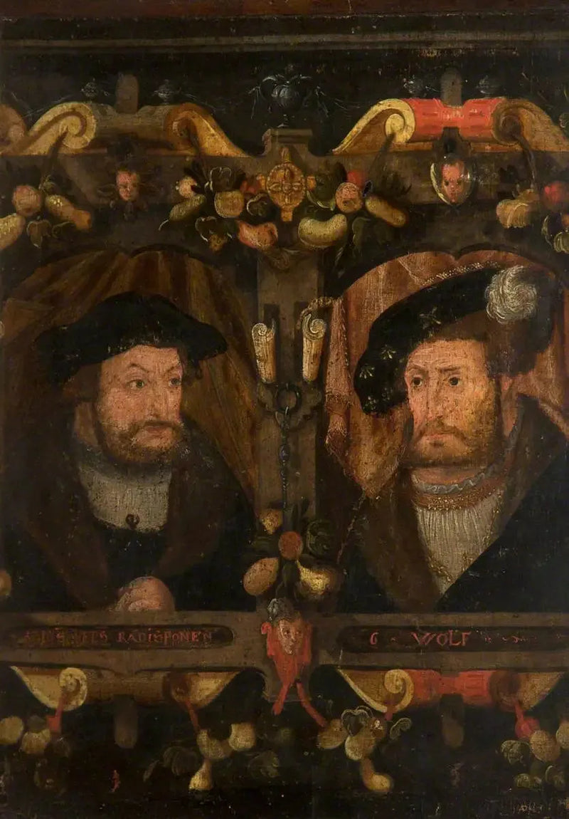 Reformatorzy Radisponen i G. Wolf (Frédéric „Mędrzec”, 1463-1525, oraz Jan I „Wytrwały”, 1468-1532) - Lucas Cranach Starszy