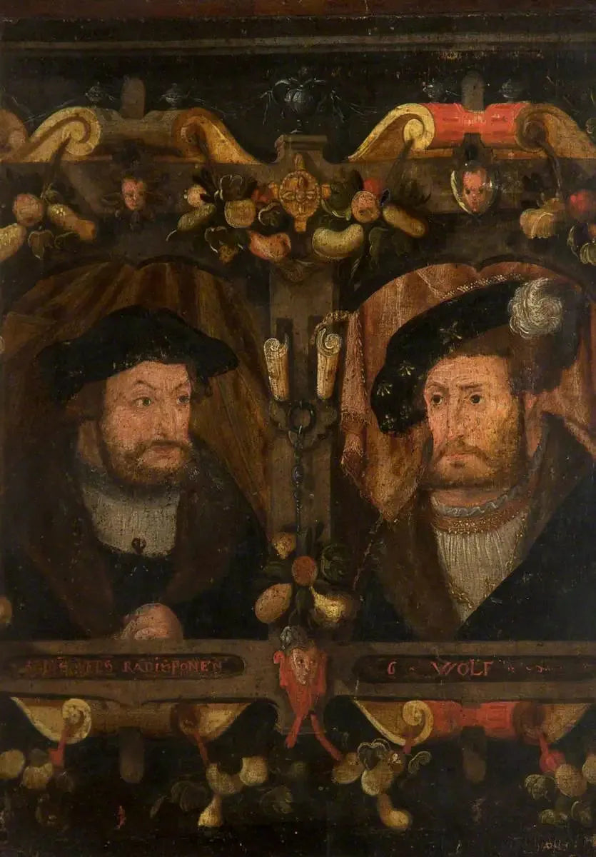 Reformatorzy Radisponen i G. Wolf (Frédéric „Mędrzec”, 1463-1525, oraz Jan I „Wytrwały”, 1468-1532) - Lucas Cranach Starszy