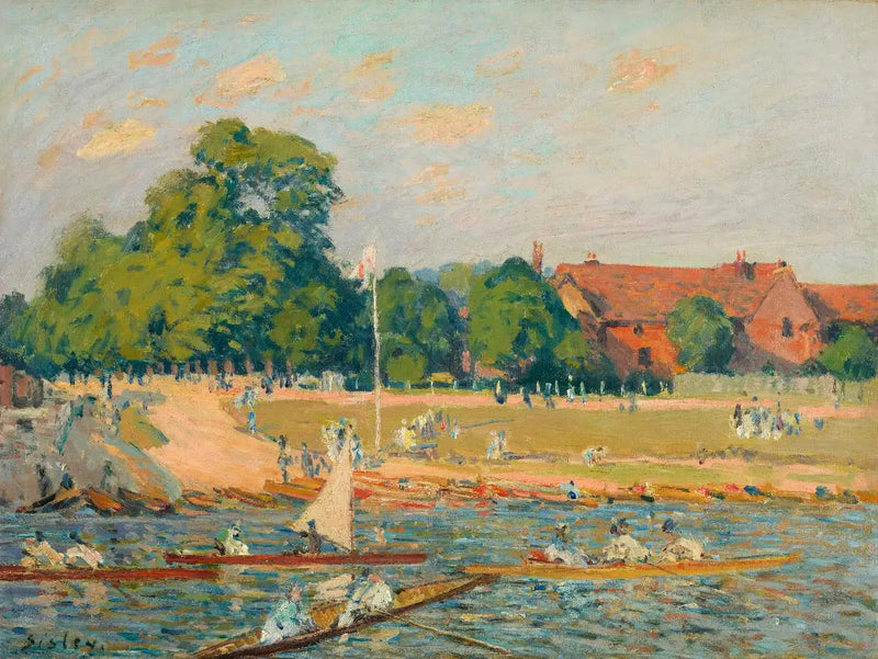 Regaty w Hampton Court - Alfred Sisley