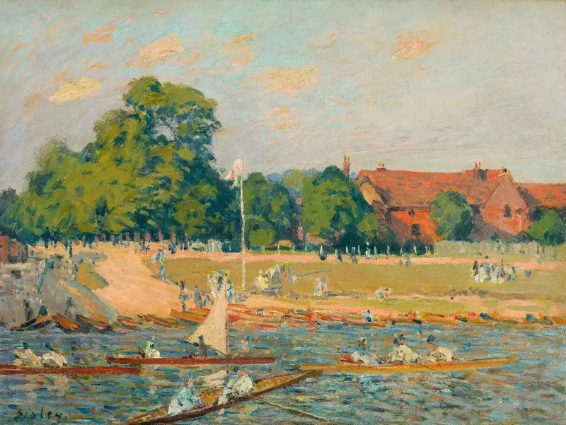Regaty w Hampton Court - Alfred Sisley
