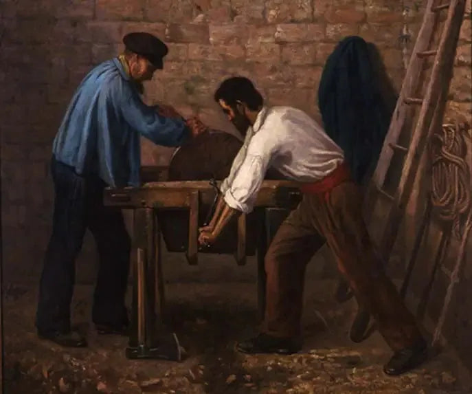 Tnący noże - Gustave Courbet