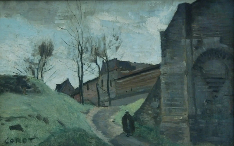 Mury Arras. Brama Świętego Michała - Jean-Baptiste Camille Corot