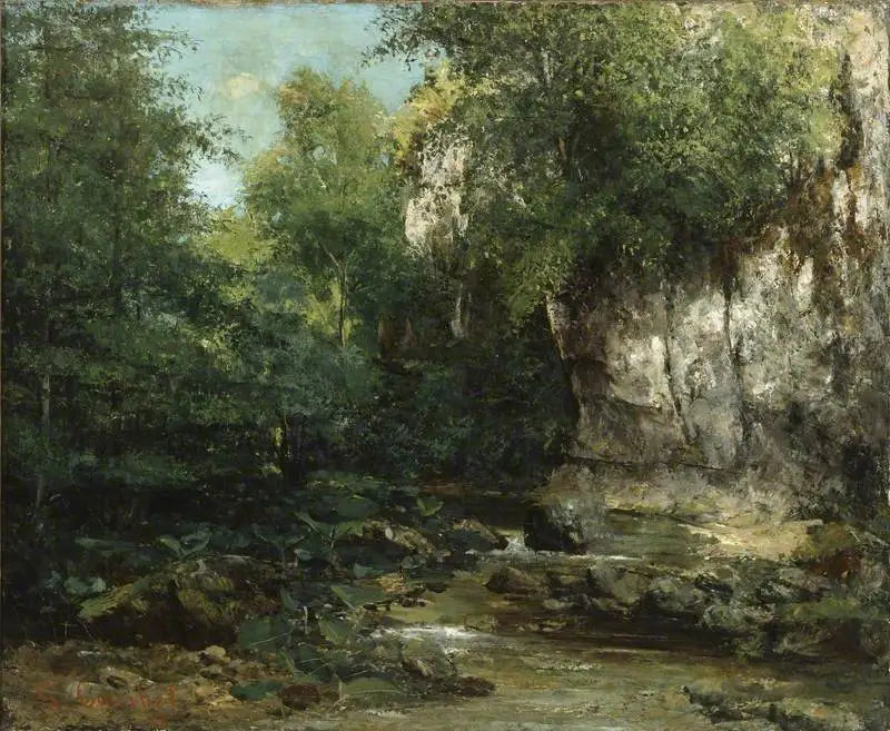 Brzegi strumienia - Gustave Courbet
